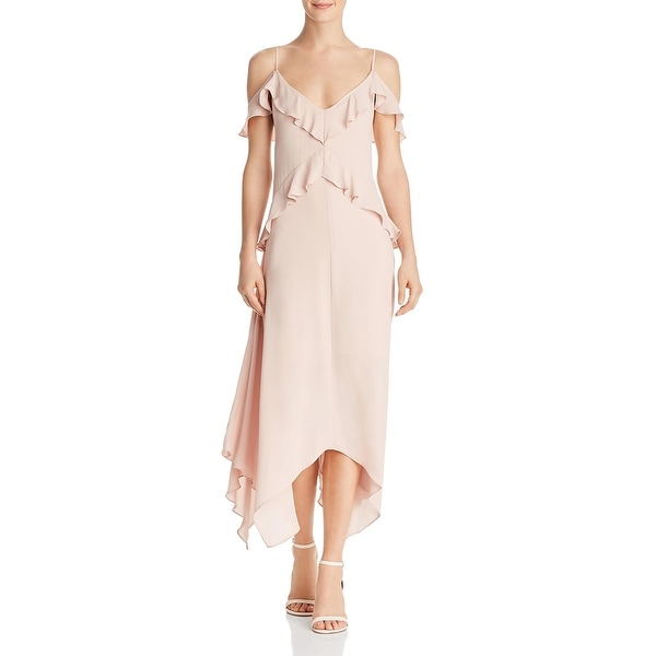 bcbgmaxazria lissa asymmetrical slip dress