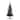 4' Pre-Lit Black Artificial Tinsel Christmas Tree Clear Lights
