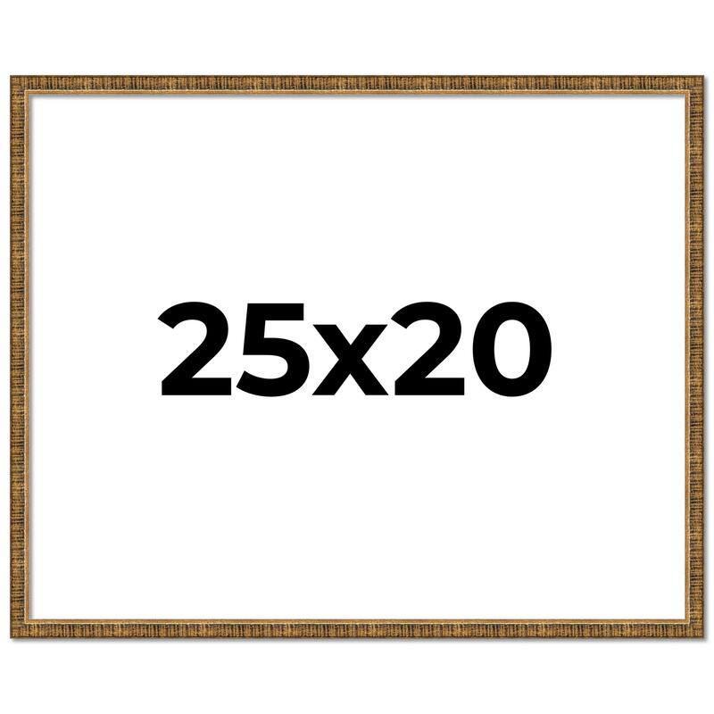 25x20 Frame Gold Solid Wood Picture Frame - Complete Modern Photo
