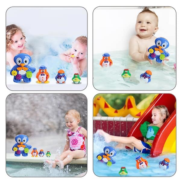 Stack Cup Sea Animal Spray Bath Toy Indoor Outdoor Beach Tub Fun Water