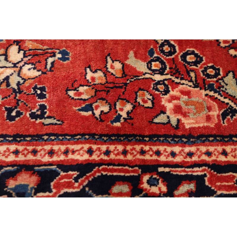 ECARPETGALLERY Hand-knotted Andelz Red Wool Rug - 3'0 x 13'0