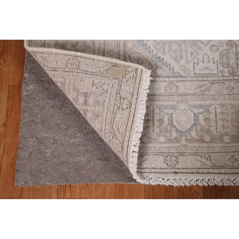 Distressed Tabriz Persian Vintage Rug Handmade Oriental Wool Carpet - 6'3" x 9'6"