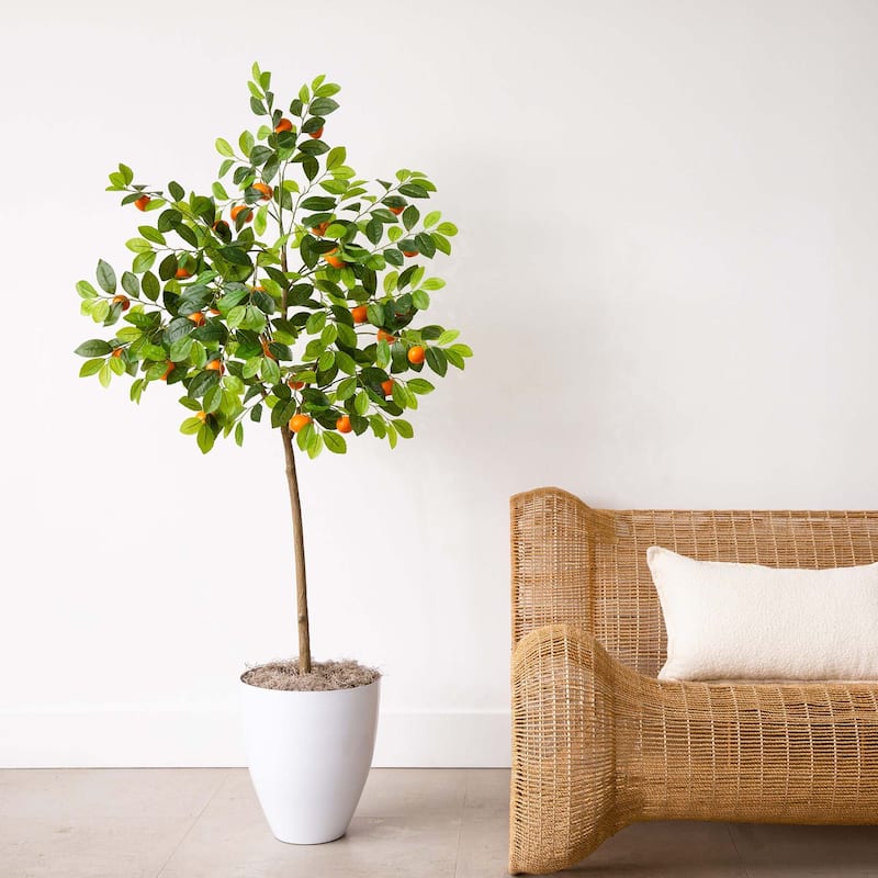 5' Artificial Tangerine Tree - Green