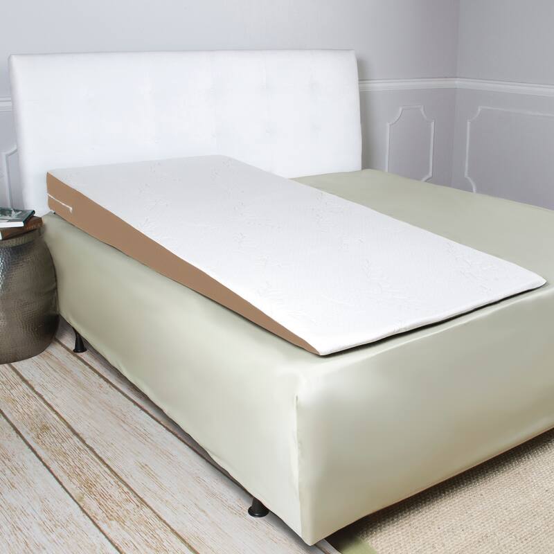 Avana SuperSlant Full Length Bed Wedge Pillow, Tencel, Half-Queen - White