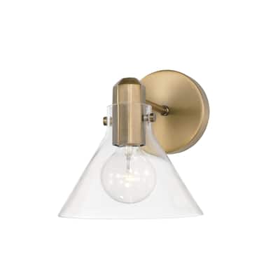 Greer 1-light Sconce w/ Clear Glass