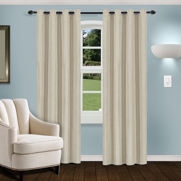Superior Linen Insulated Thermal Blackout Grommet Curtain Panel Pair. Opens flyout.