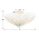 preview thumbnail 5 of 3, Doral 3 Light Matte White Semi Flush Mount - 19"W x 10.25"H x 19"D