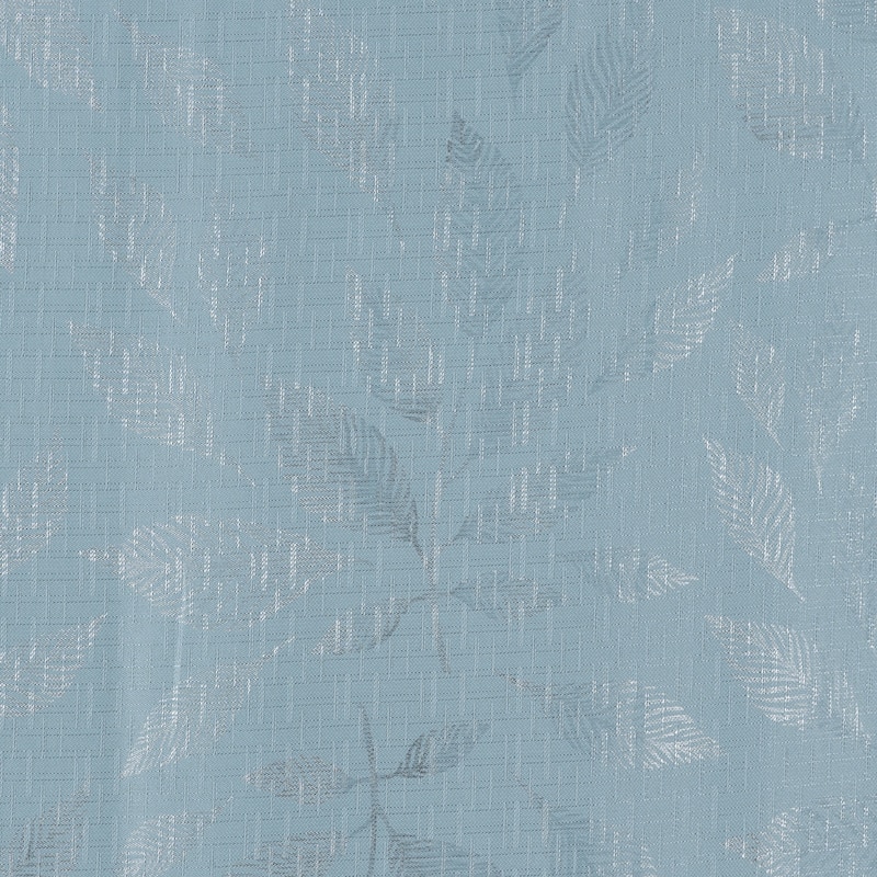 Bexley Foil Print Leaves Window Curtain Set