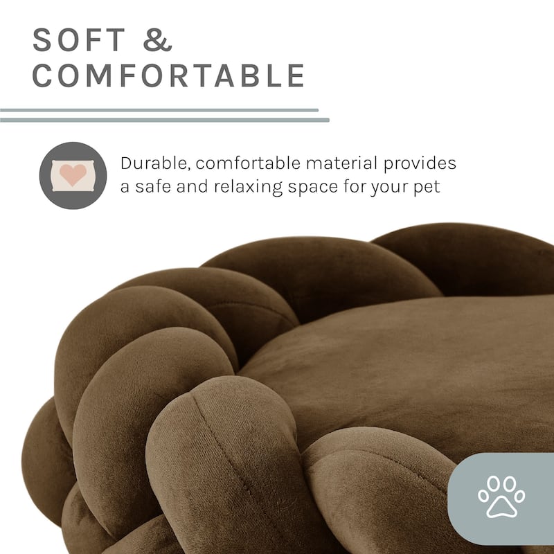 Ivy 27'' Dog Bed In Brown - 27