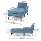 preview thumbnail 4 of 17, Stormi Tufted Chaise Lounge by Christopher Knight Home