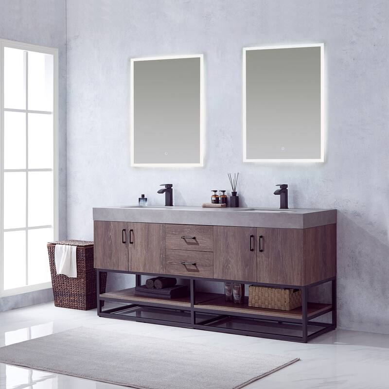 Miseno MV789072B Alistair 72" Free Standing Double Basin Vanity Set