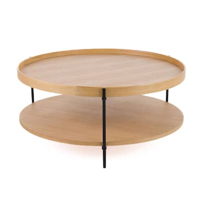 Modrest Savoy Modern Natural Ash Large Coffee Table