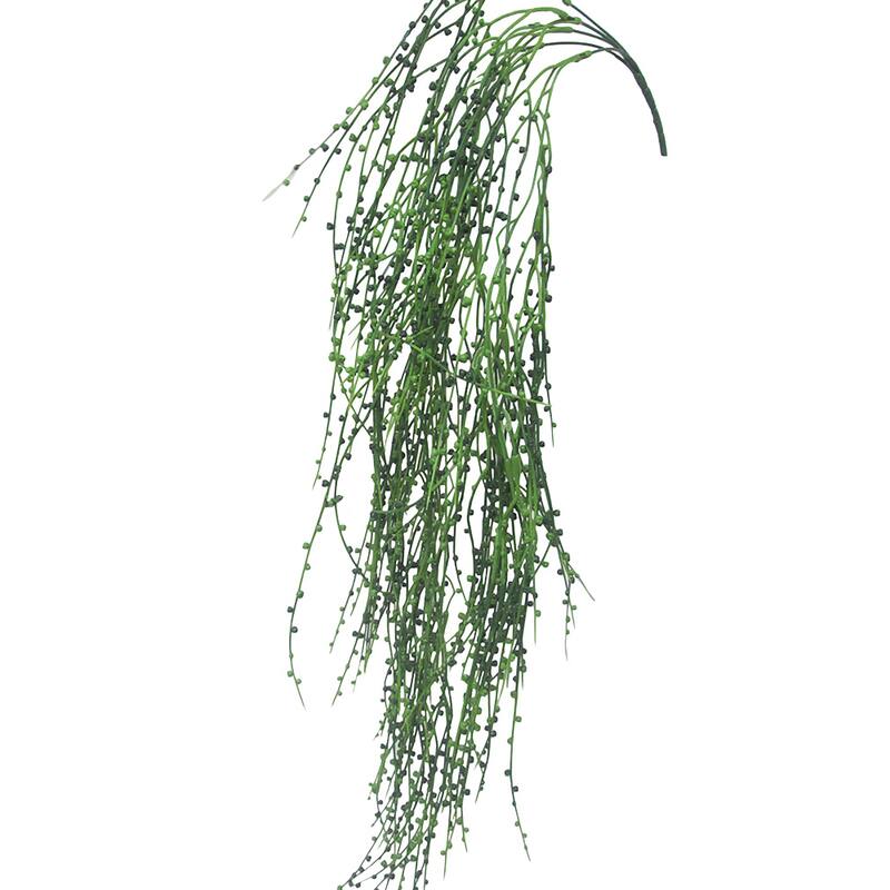 Set of 2 Artificial Berry Leaf Vine Hanging Plant Greenery Foilage Bush 37in - 37" L x 6" W x 6" DP