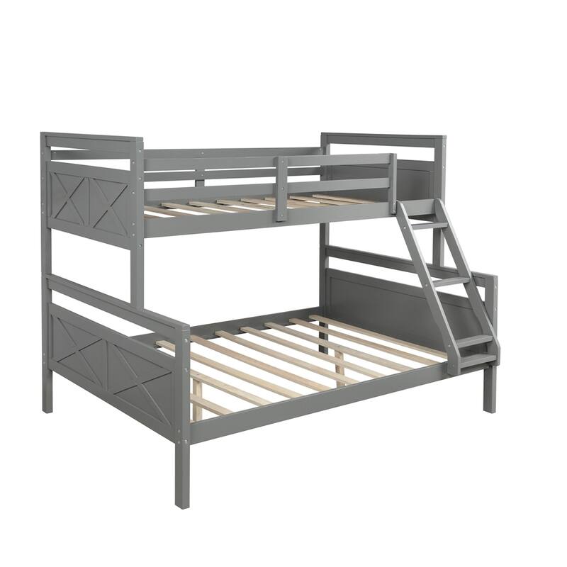 Twin over Full Bunk Bed with ladder