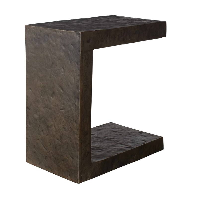 Uttermost Obra Bronze Outdoor Side Table