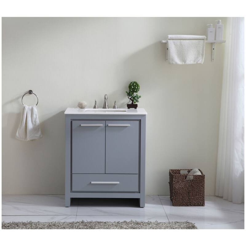 Elegant Lighting VF-1028-VW Filipo 30" Free Standing Single Basin