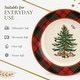preview thumbnail 6 of 5, Spode Christmas Tree Tartan 16 Piece Dinnerware Set - 12" L x 14" W x 13" H