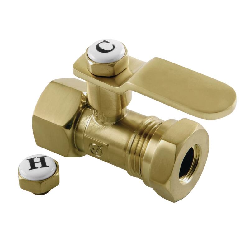 Kingston Brass CA4415 Whitaker 1/2" FIP x 1/2" or 7/16" Slip Joint - Brushed Brass