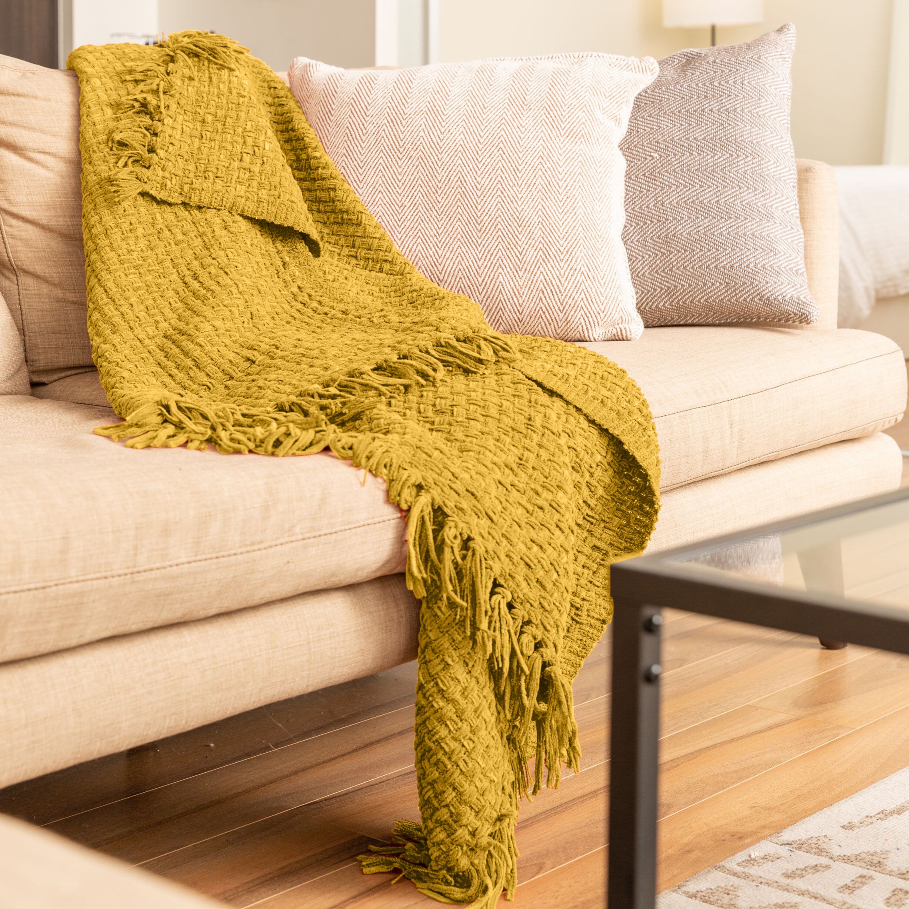 Basket weave clearance throw blanket