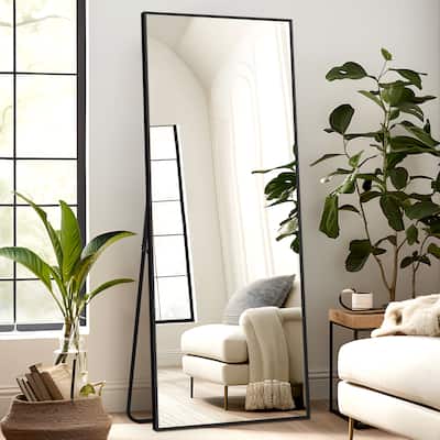 Dovelina Modern Full Length Floor Mirror - Freestanding Vanity Mirror for Bathroom or Living Space