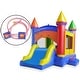 preview thumbnail 4 of 5, Commercial Castle Bounce House Inflatable Bouncer with Water Slide - 15 x 17.75 x 14 feet