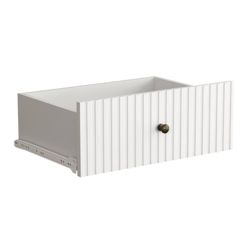 Fluted Console Table with 3 Drawers