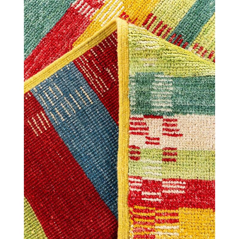 Contemporary Overdyed Wool Hand Knotted Area Rug - 8' 2" x 10' 1"