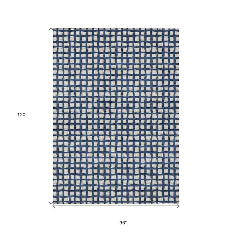 HomeRoots Geometric Transitional Rectangle Outdoor Rug
