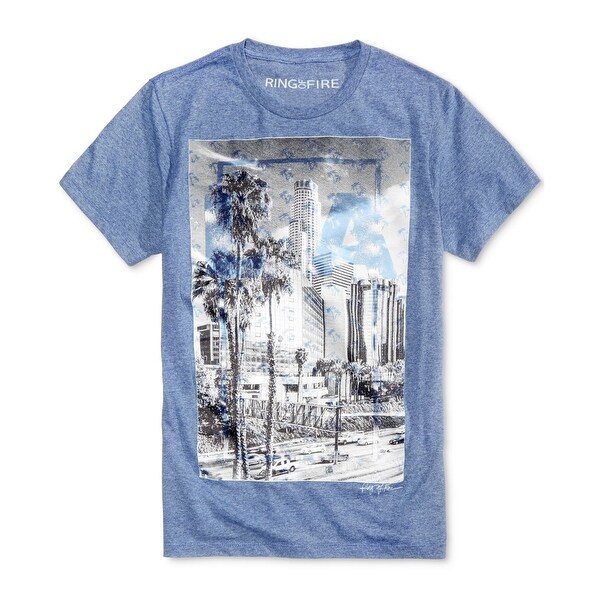 Shop Ring Of Fire Mens La Clear Graphic T Shirt Free Shipping On