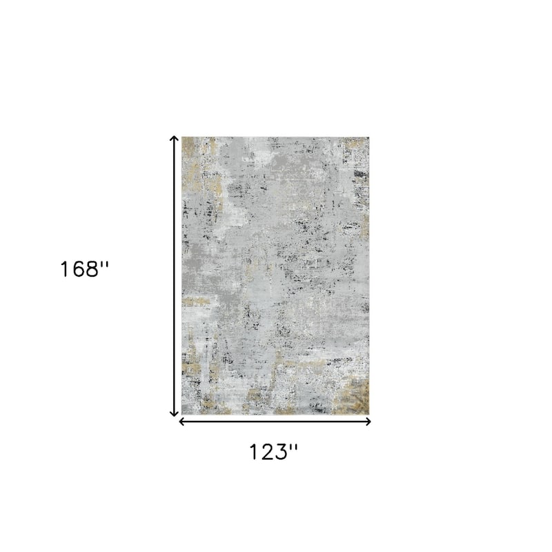 HomeRoots Abstract Contemporary Rectangle Area Rug - 168.00 in. x 123.00 in. x 0.25 in.