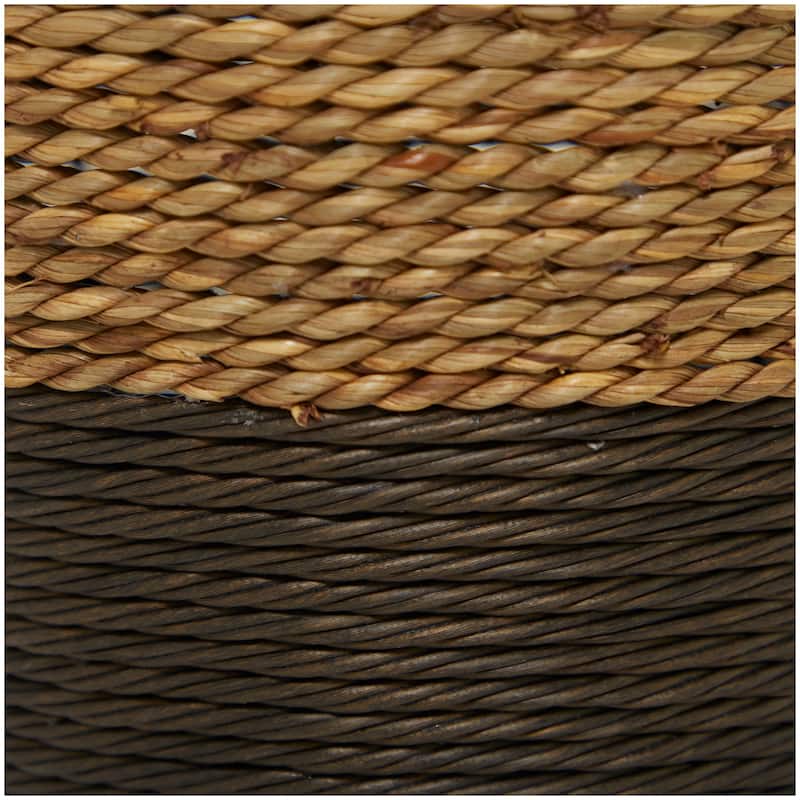 Seagrass Handmade Tall Woven Floor Vase - Brown - Roche River Decor