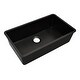 preview thumbnail 10 of 8, Lexicon Kitchen sink Quartz composite 32 Inch Galaxy Black - 19x32