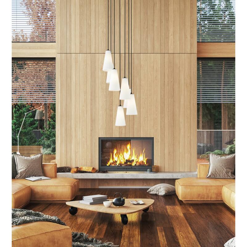 Z-Lite 3043P7-7R Farrell 7 Light 18" Wide Chandelier