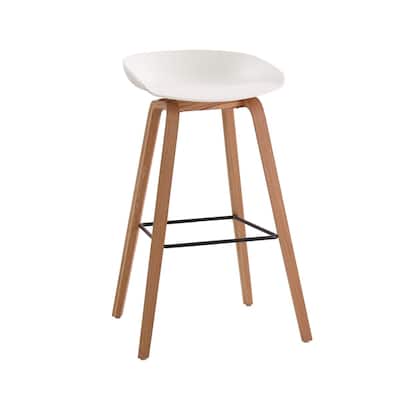 MOS Modern Industrial Molded Bucket Seat Counter Stool