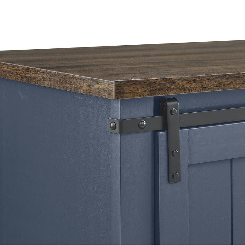 32" Compact TV Stand for 40" TVs w/ Barn Door Design - 32" in Width