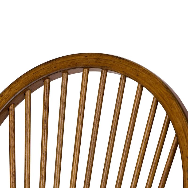 Treasures Rustic Oak Sheaf Back Dining Chair (Set of 2)