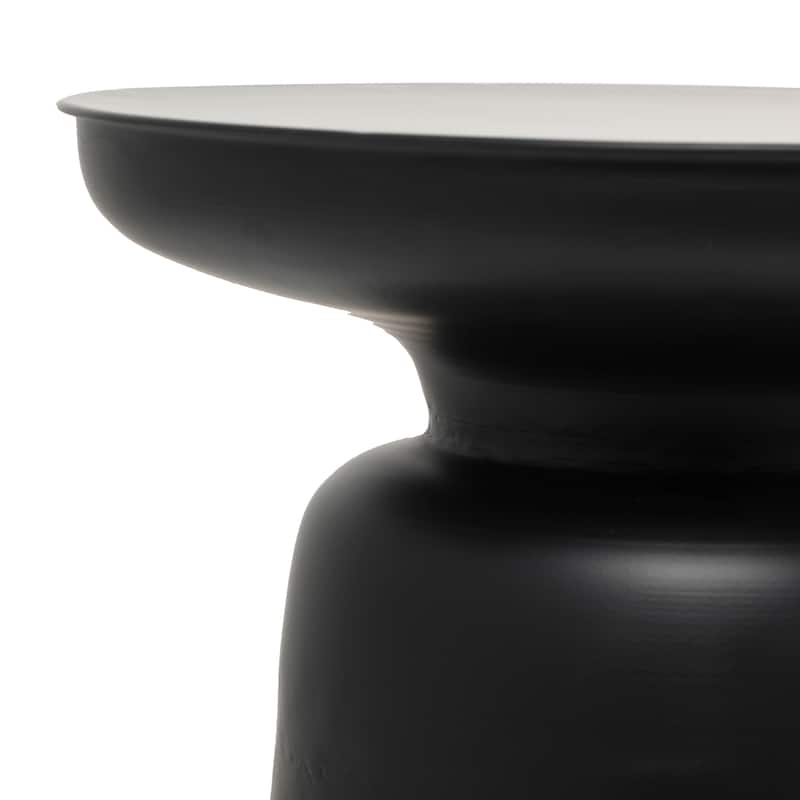 Metal Accent Table with Bell Shaped Base - Copper or Black - Roche River Decor
