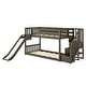 preview thumbnail 19 of 19, Max and Lily Classic Low Bunk with Stairs, Easy Slide and Curtain
