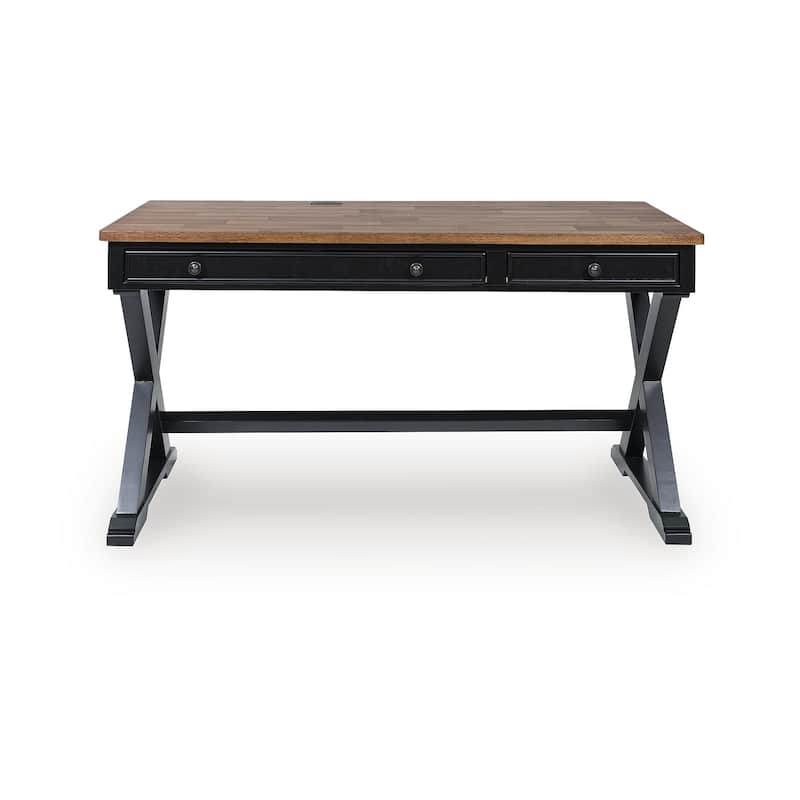 Signature Design by Ashley Wildenauer Brown/Black 60" Home Office Desk