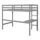 preview thumbnail 87 of 91, Modern Solid Wood Loft Bed with Built-in Desk, Safety Ladder