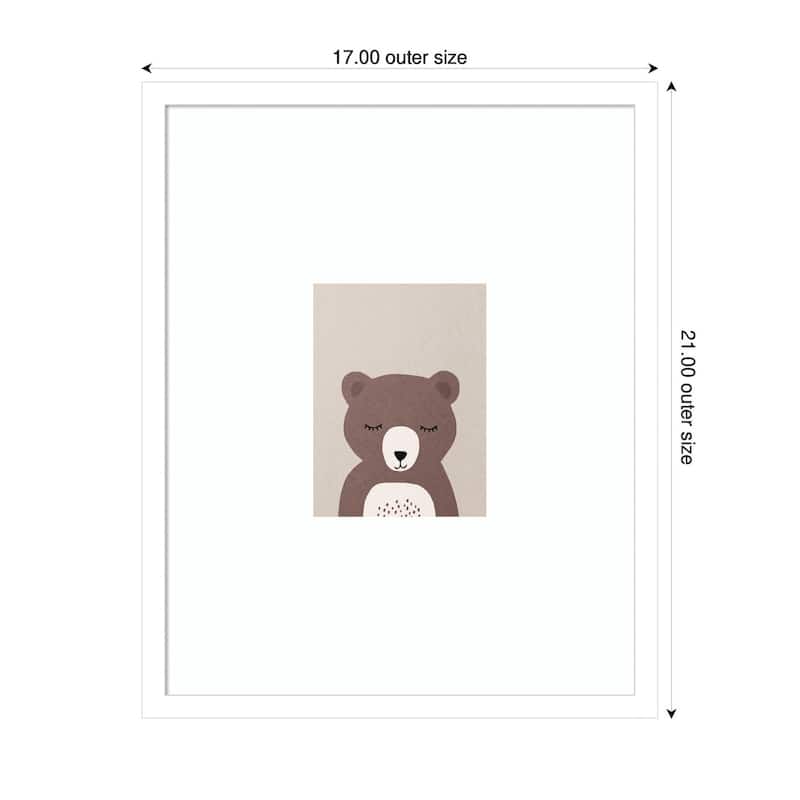 Kate and Laurel Bear by July Art Prints Framed Wall Art Print