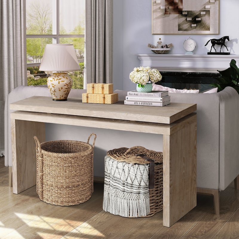 Wooden Console Table Entryway Table