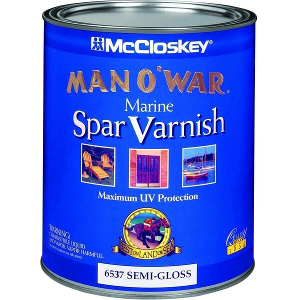 Shop Mccloskey 6537 Man O War Marine Spar Varnish Semi Gloss 1