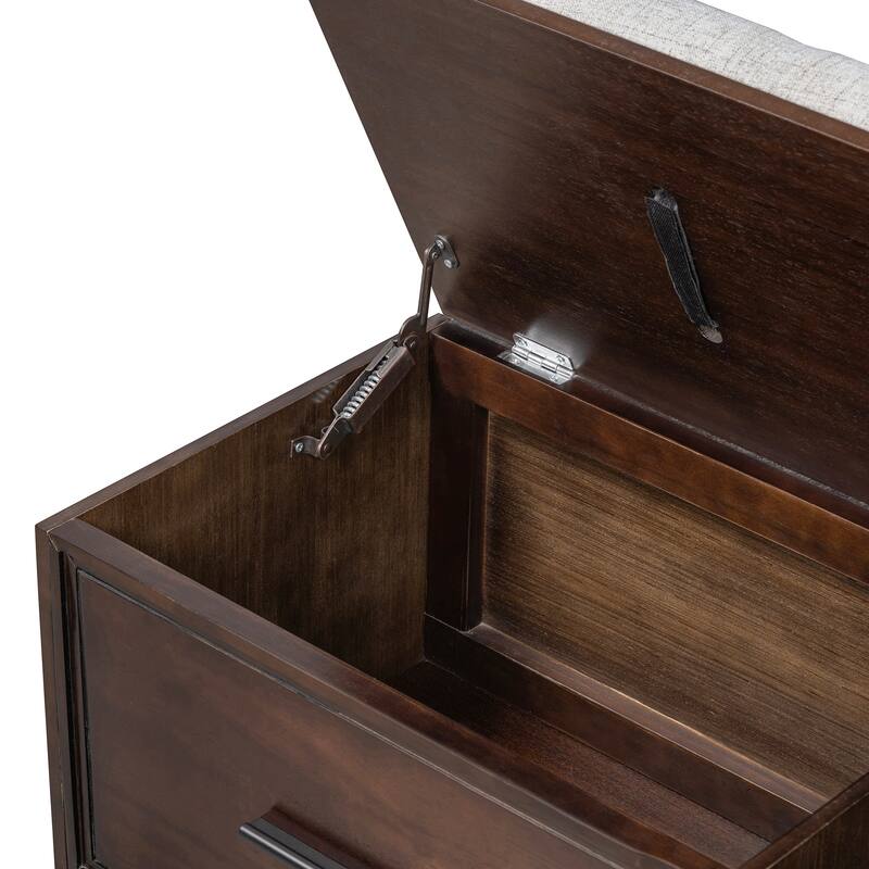 Shoe Bench with Removable Cushion