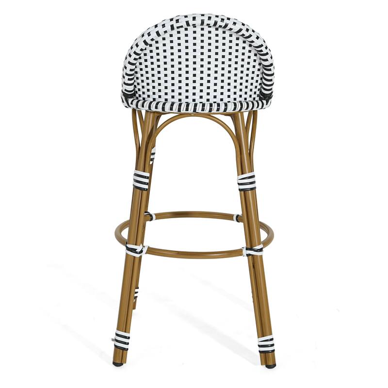 Scott Living Alura Outdoor Bar Stool Woven Wicker