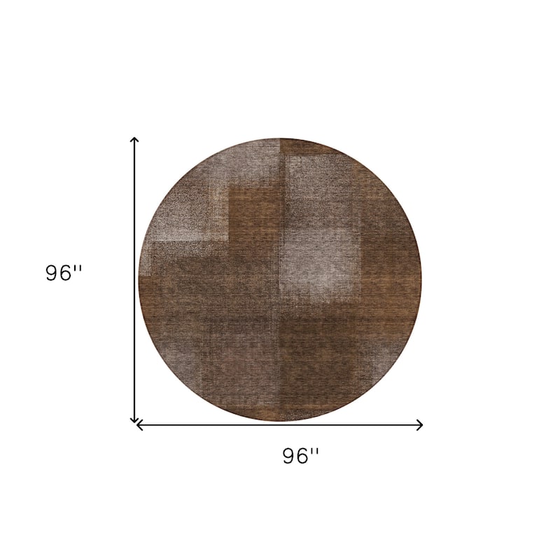 HomeRoots Abstract Transitional Rectangle Outdoor Rug