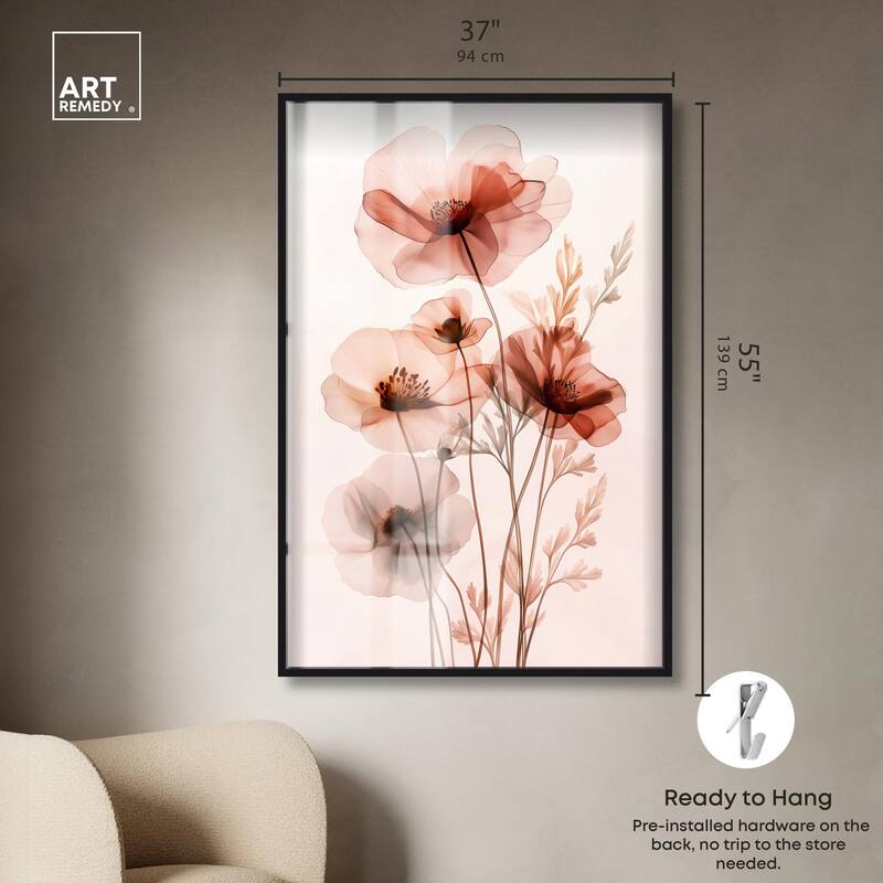 Petal Dye I Shadowbox by Art Remedy