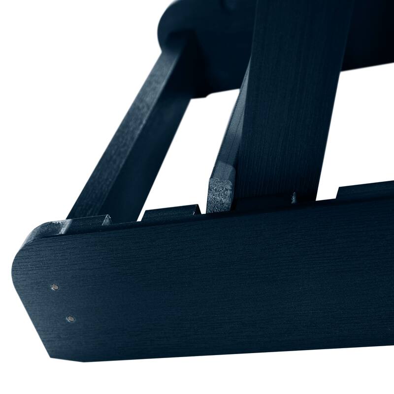 Eco-friendly Synthetic Wood Folding and Reclining Adirondack Chair