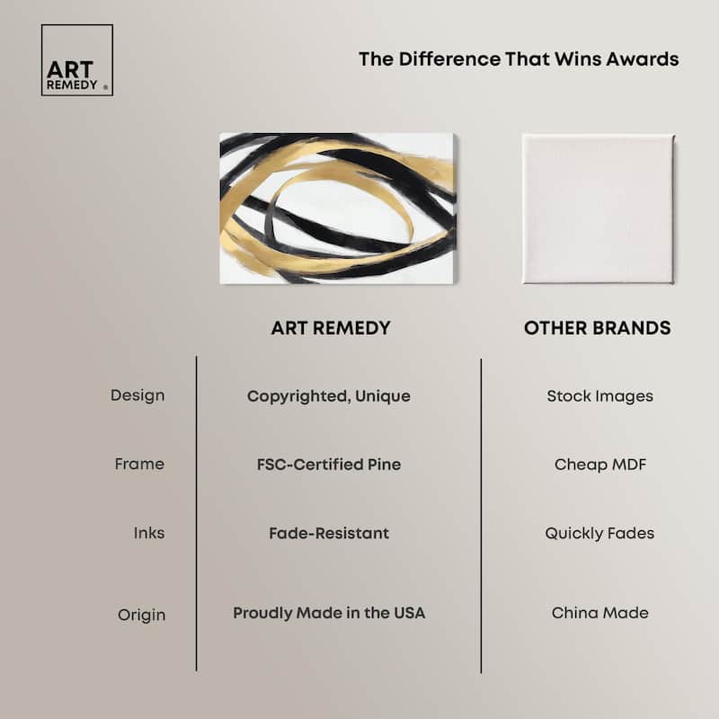 Loops of Luxury II Canvas by Art Remedy, Gallery Wrapped