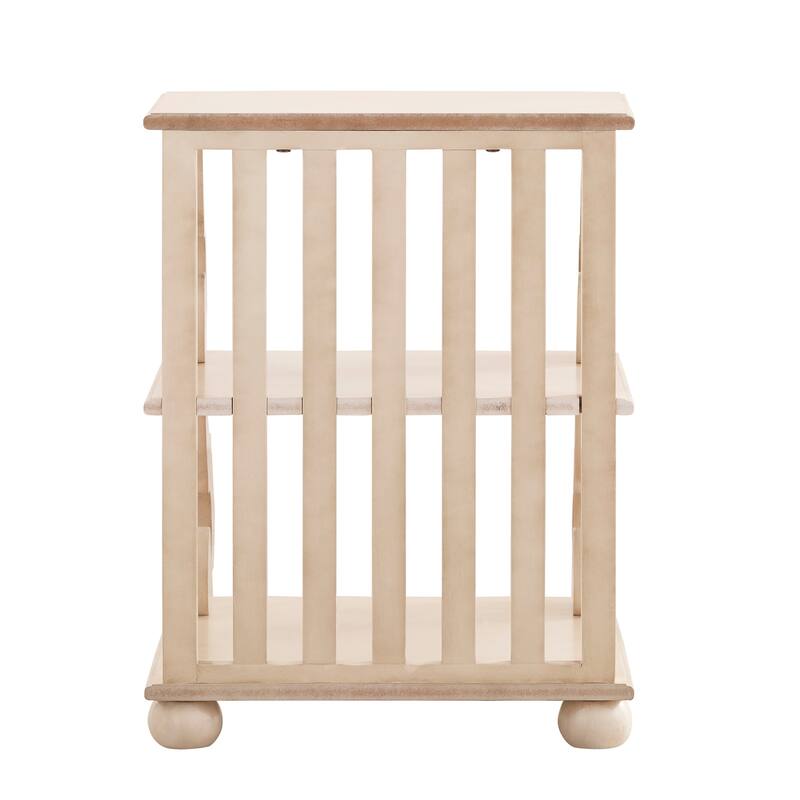 Lorraine Wood Scroll End Table by iNSPIRE Q Classic